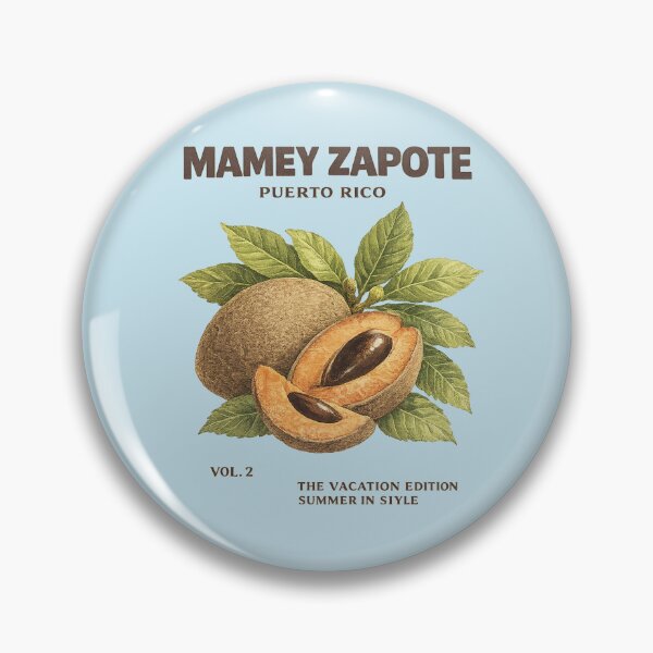 Item preview, Puerto Rico Mamey Zapote Vintage Tropical Fruit Art designed and sold by creatingmouseshop.