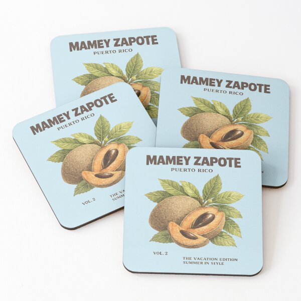 Item preview, Puerto Rico Mamey Zapote Vintage Tropical Fruit Art designed and sold by creatingmouseshop.