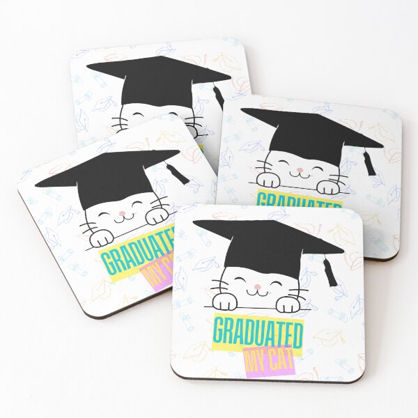 Item preview, Cute Cat Graduation - Graduated My Cat Art designed and sold by SpiritoftheEast.