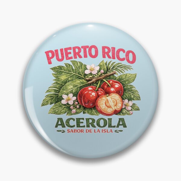 Item preview, Puerto Rico Acerola Fruta Vintage Sabor Isla designed and sold by creatingmouseshop.