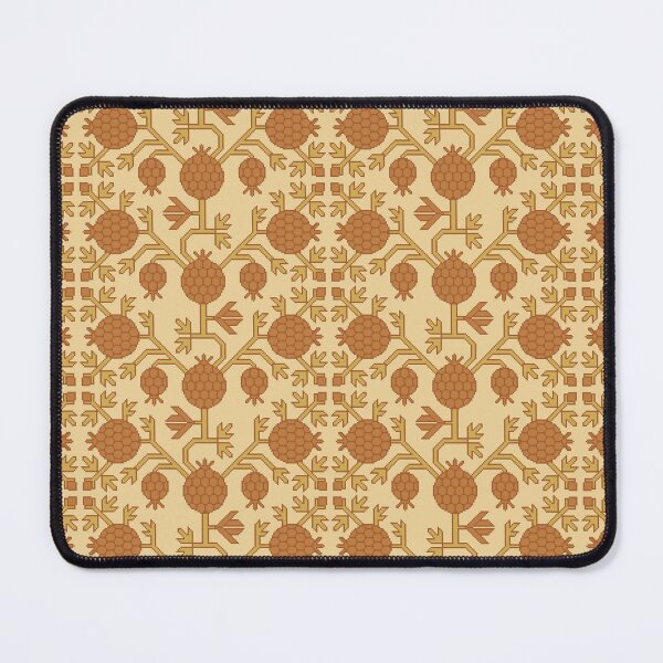 Item preview, Golden Pomegranate Folk Pattern – Seamless Botanical Textile Design designed and sold by ccitypictures.