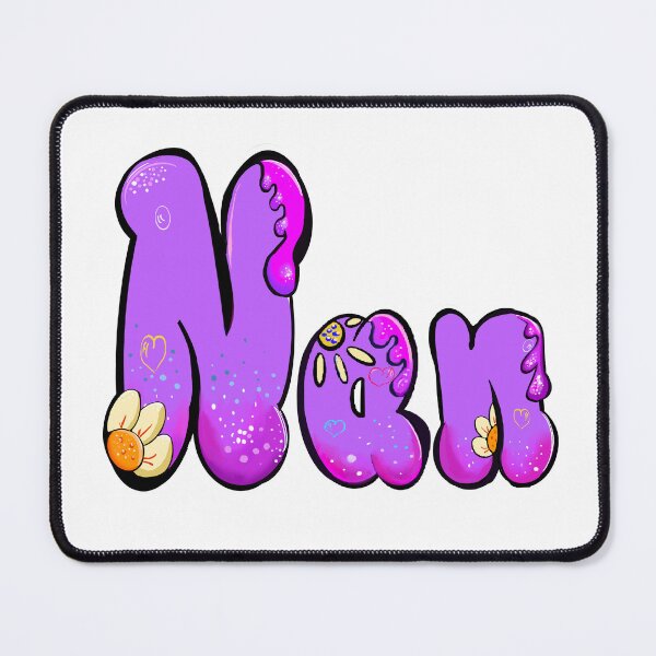 Item preview, Nan Name Sticker - Purple Bubble Drip Floral Art designed and sold by Artonmytee.