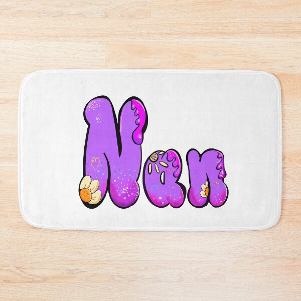 Item preview, Nan Name Sticker - Purple Bubble Drip Floral Art designed and sold by Artonmytee.