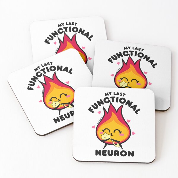 Item preview, My Last Functional Neuron | Funny Brain Fog + Perimenopause Sticker designed and sold by Dr. B Sticker Rx.