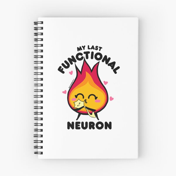 Item preview, My Last Functional Neuron | Funny Brain Fog + Perimenopause Sticker designed and sold by Dr. B Sticker Rx.