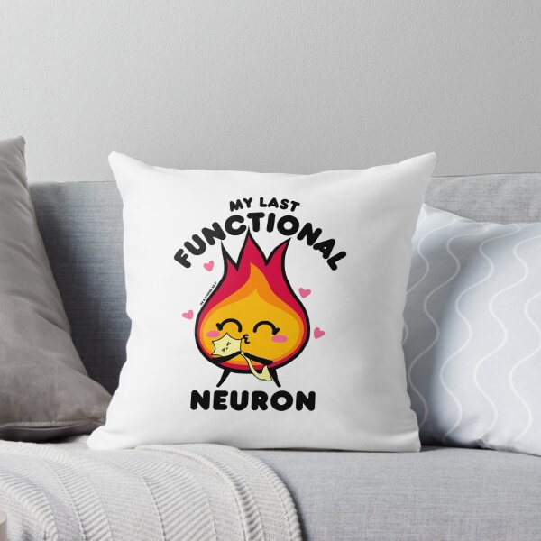 Item preview, My Last Functional Neuron | Funny Brain Fog + Perimenopause Sticker designed and sold by Dr. B Sticker Rx.