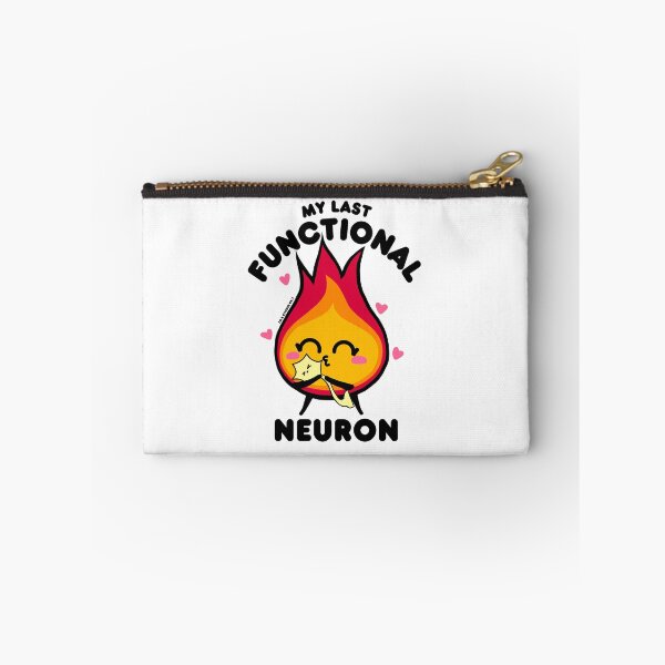 Item preview, My Last Functional Neuron | Funny Brain Fog + Perimenopause Sticker designed and sold by Dr. B Sticker Rx.