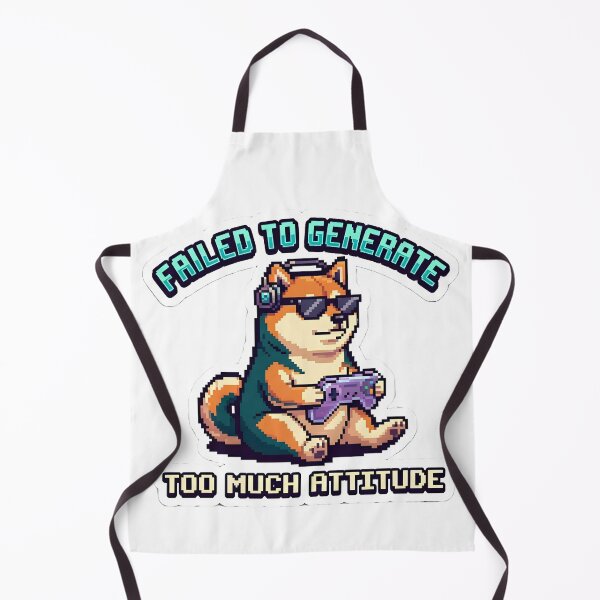 Item preview, Failed to Generate - Too Much Attitude Pixel Shiba Gamer designed and sold by OrbitArcade.