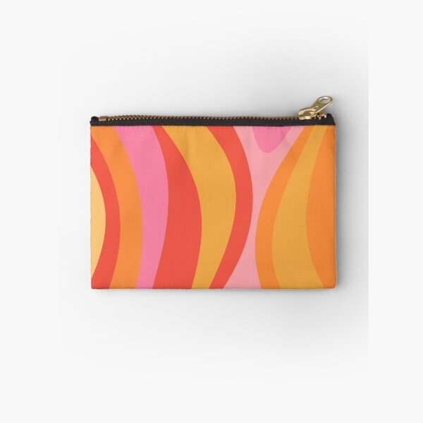 Item preview, Wavy New Groove Retro Swirl Abstract Pattern in Pink, Orange, and Yellow Tones designed and sold by kierkegaard.