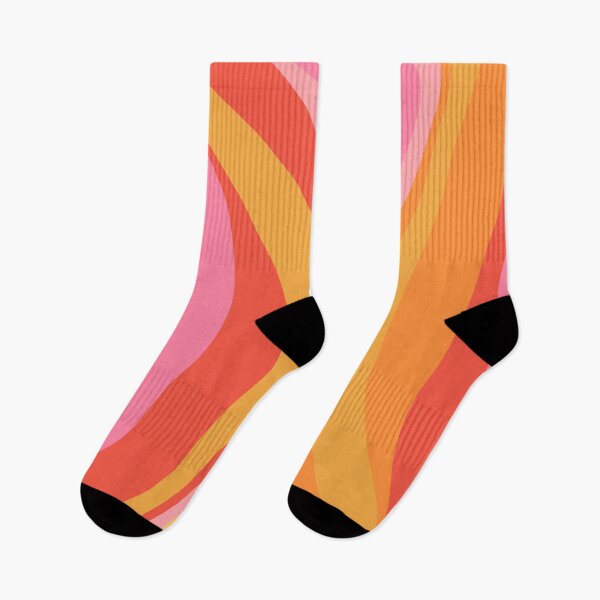 Item preview, Wavy New Groove Retro Swirl Abstract Pattern in Pink, Orange, and Yellow Tones designed and sold by kierkegaard.