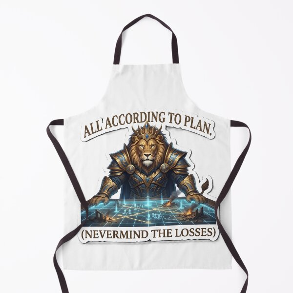 Item preview, All According to Plan - Strategy King Lion Tactical Fantasy Sticker designed and sold by OrbitArcade.