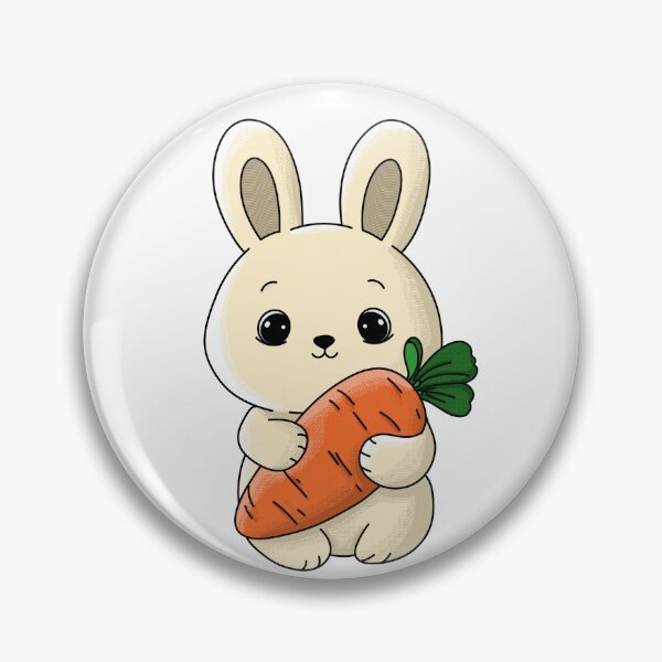 Item preview, Cute rabbit with carrot designed and sold by sikeystudio.