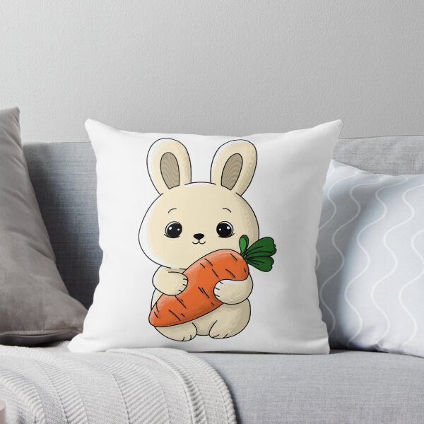 Item preview, Cute rabbit with carrot designed and sold by sikeystudio.