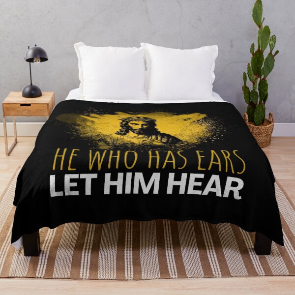 Item preview, Let Him Hear Christian Vintage Art  designed and sold by GalushaGraphics.