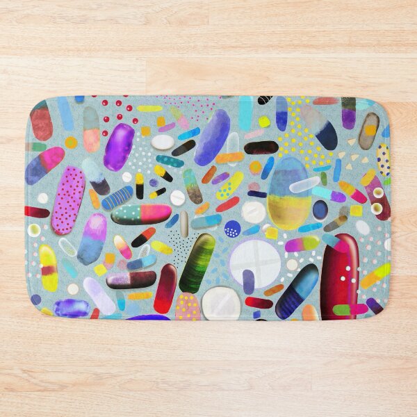 Item preview, Medicinal prescription pills illustration handmade vibrant unique healthy doctor designed and sold by rupydetequila.