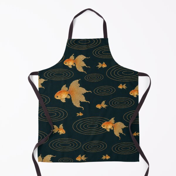Item preview, Water Ripple Goldfish Night — Korean Watercolor Seamless Pattern designed and sold by lita-lilith.