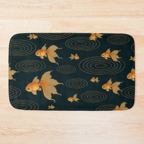 Item preview, Water Ripple Goldfish Night — Korean Watercolor Seamless Pattern designed and sold by lita-lilith.