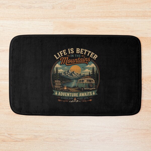 Item preview, Life Is Better In The Mountains Vintage Retro Adventure designed and sold by taltom.