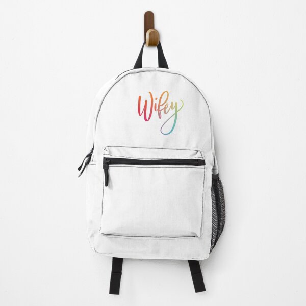 Item preview, Rainbow Wifey Hand Lettering Modern Calligraphy - LGBTQ+ - Love and Marriage - Lesbian designed and sold by breezecrafty23.