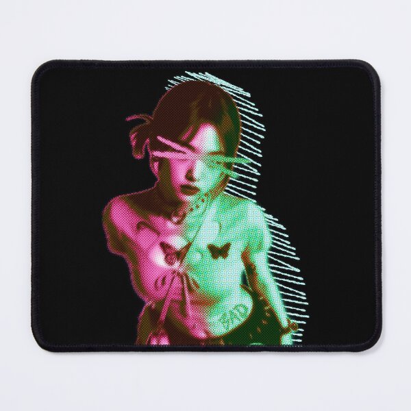 Item preview, Green Cyberpunk Pink Disconnected Y2K Anime Girl Tee designed and sold by SoftPanicStudio.