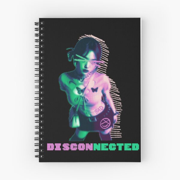 Item preview, Pink Cyberpunk Pink Disconnected Y2K Anime Girl Tee designed and sold by SoftPanicStudio.