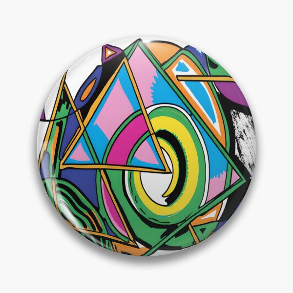 Item preview, quantum shapes pop art colorful geometric abstract design designed and sold by SmashingDeals.