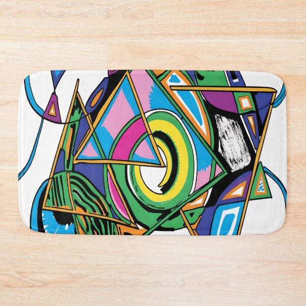Item preview, quantum shapes pop art colorful geometric abstract design designed and sold by SmashingDeals.