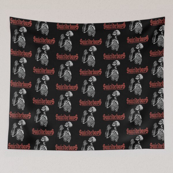 Item preview, Suicideboys Praying Skeleton Retro Gothic Art designed and sold by VelvetEasel.