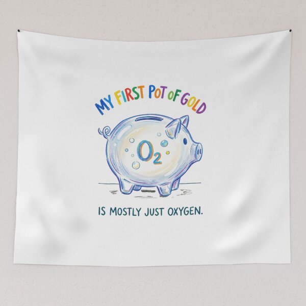 Item preview, My Financial Status Broken Piggy Bank - Funny Adulting Quote Art designed and sold by TaiwanMemory.