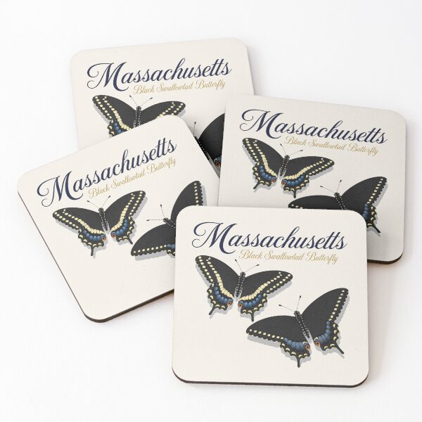 Item preview, Massachusetts Black Swallowtail Butterfly – State Butterfly Art Print designed and sold by The-Drip-Studio.