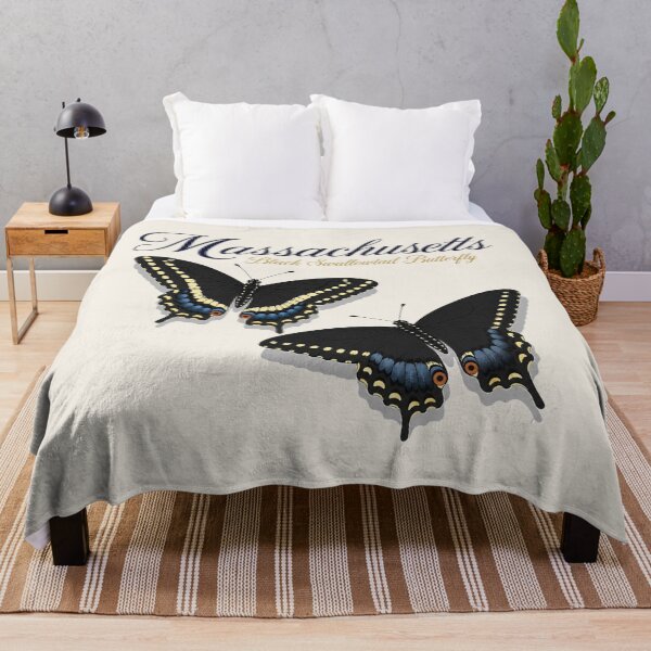 Item preview, Massachusetts Black Swallowtail Butterfly – State Butterfly Art Print designed and sold by The-Drip-Studio.