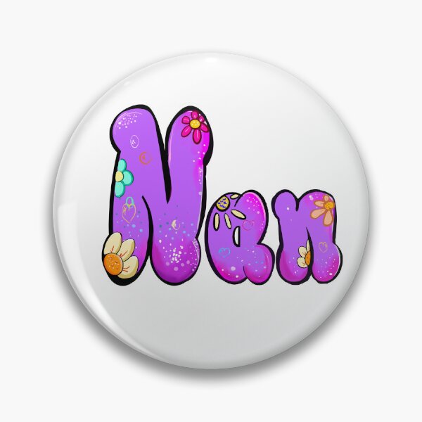 Item preview, Nan Name Personalized Custom gifts - Purple Bubble Floral Art designed and sold by Artonmytee.