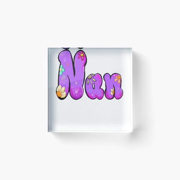 Item preview, Nan Name Personalized Custom gifts - Purple Bubble Floral Art designed and sold by Artonmytee.