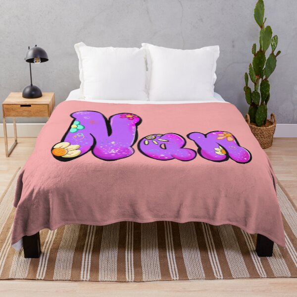 Item preview, Nan Name Personalized Custom gifts - Purple Bubble Floral Art designed and sold by Artonmytee.