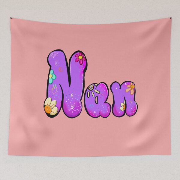 Item preview, Nan Name Personalized Custom gifts - Purple Bubble Floral Art designed and sold by Artonmytee.