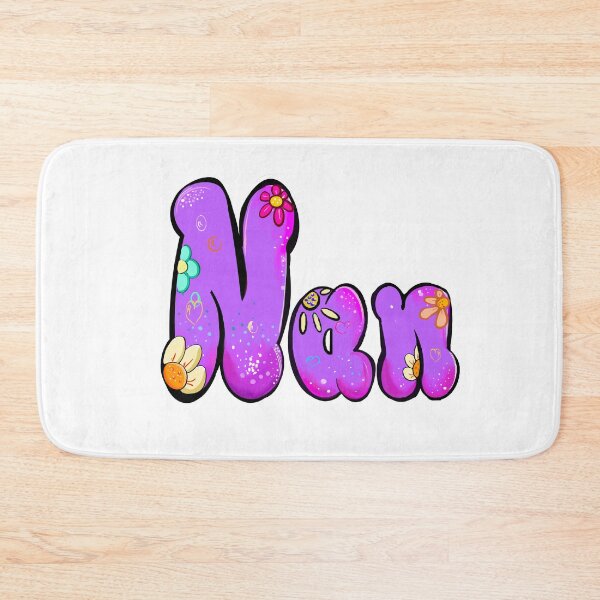 Item preview, Nan Name Personalized Custom gifts - Purple Bubble Floral Art designed and sold by Artonmytee.