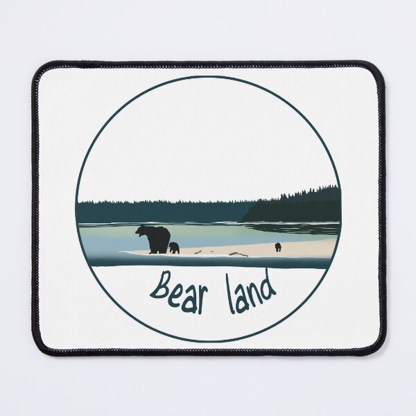 Item preview, Bear Land Silhouette Nature Landscape designed and sold by MirelaBadea.