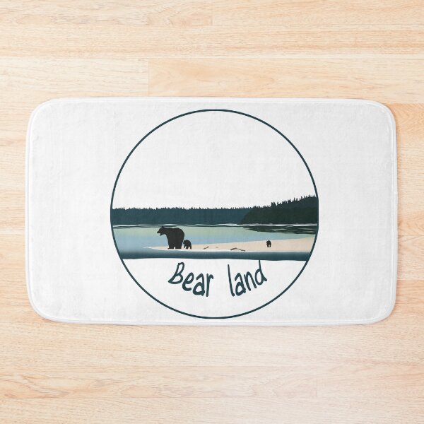 Item preview, Bear Land Silhouette Nature Landscape designed and sold by MirelaBadea.