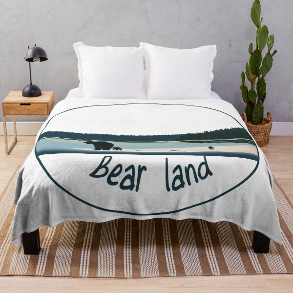 Item preview, Bear Land Silhouette Nature Landscape designed and sold by MirelaBadea.