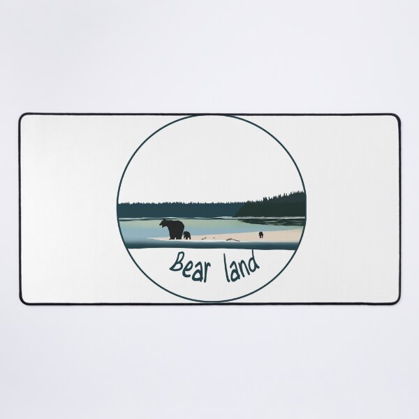 Item preview, Bear Land Silhouette Nature Landscape designed and sold by MirelaBadea.