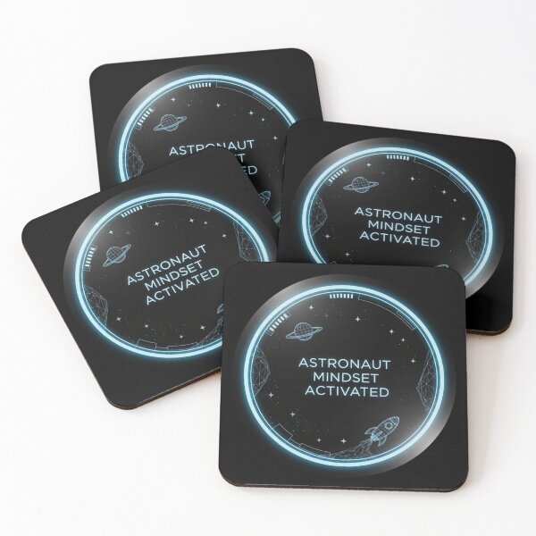 Item preview, Astronaut Mindset Activated – Futuristic Space Tech HUD Design | Sci-Fi Motivation designed and sold by Altair_.