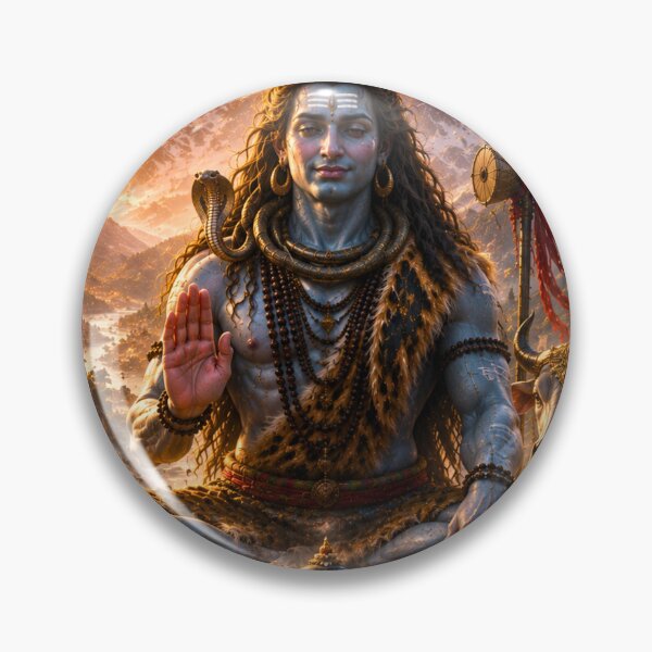 Item preview, Mahasivaratri Lord Shiva Blessing Devotees | Divine Compassion Wall Art designed and sold by Homyar.