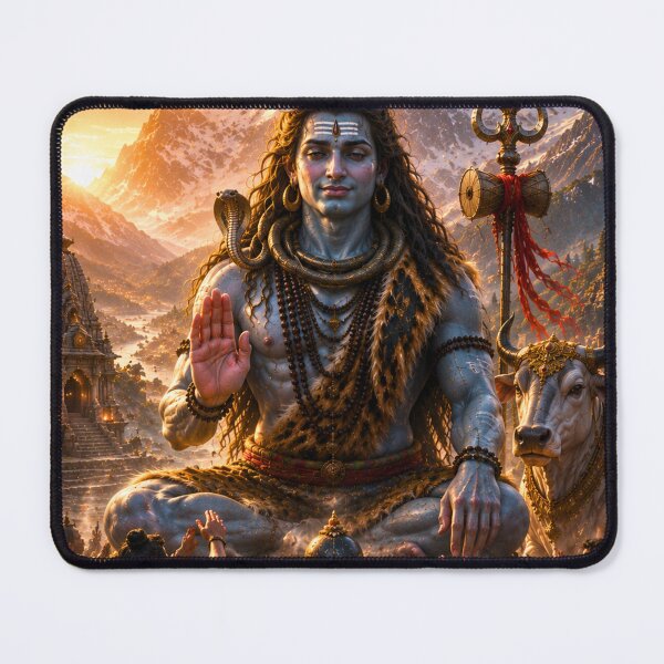 Item preview, Mahasivaratri Lord Shiva Blessing Devotees | Divine Compassion Wall Art designed and sold by Homyar.