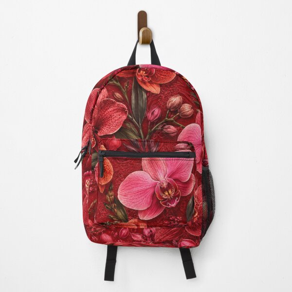Item preview, Crimson Orchid Garden with Luxury Red Botanical designed and sold by scicilysimonee.