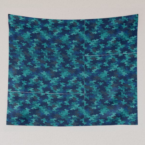 Item preview, Ocean Blue Camouflage Pattern designed and sold by Swanny's Custom T-shirt and Gift Designs.