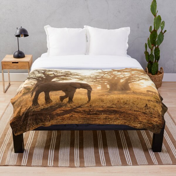 Item preview, Majestic African Elephant at Sunset Baobab Savannah designed and sold by Quiet life.