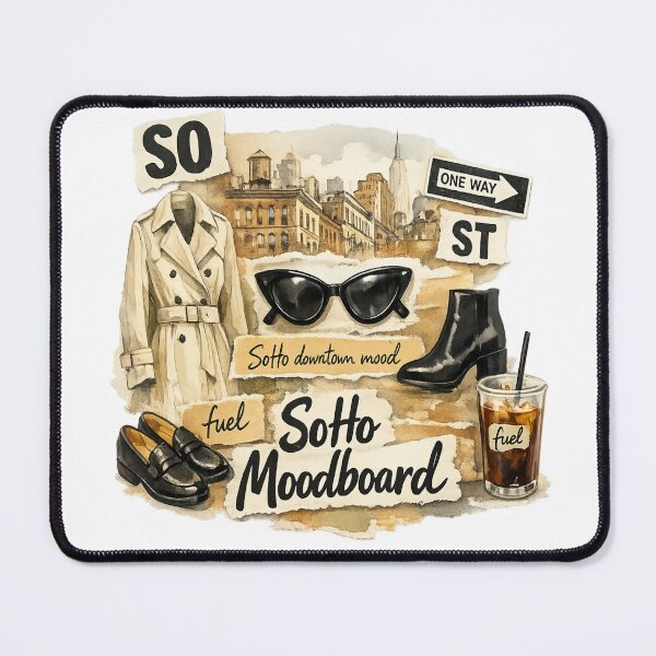 Item preview, SoHo Downtown Mood Fashion Collage designed and sold by Dresut.