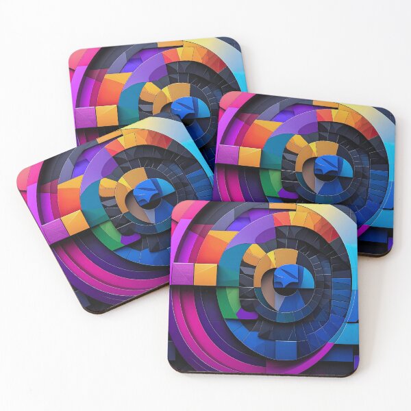 Item preview, Radiant Spiral Grid Abstract Geometry designed and sold by NizuCaCi.