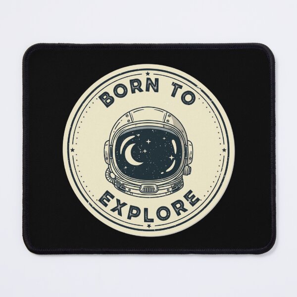 Item preview, Born to Explore – Vintage Astronaut Space Design | Retro Galaxy Adventure Badge designed and sold by Altair_.