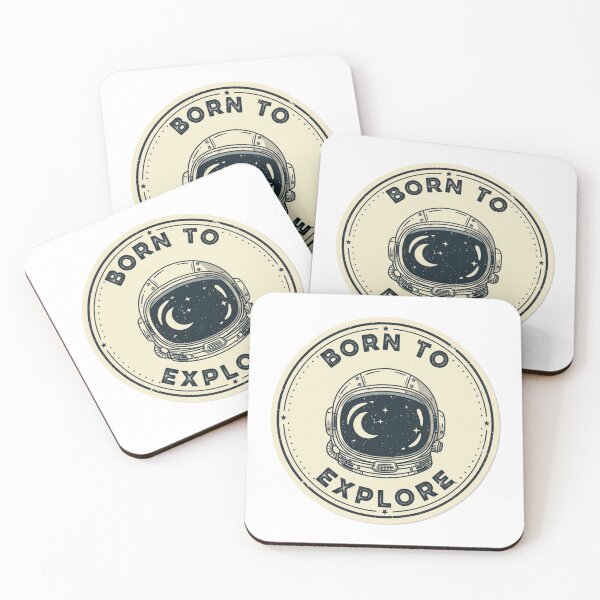 Item preview, Born to Explore – Vintage Astronaut Space Design | Retro Galaxy Adventure Badge designed and sold by Altair_.